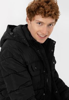 Erkek Siyah Mont - 50255690018