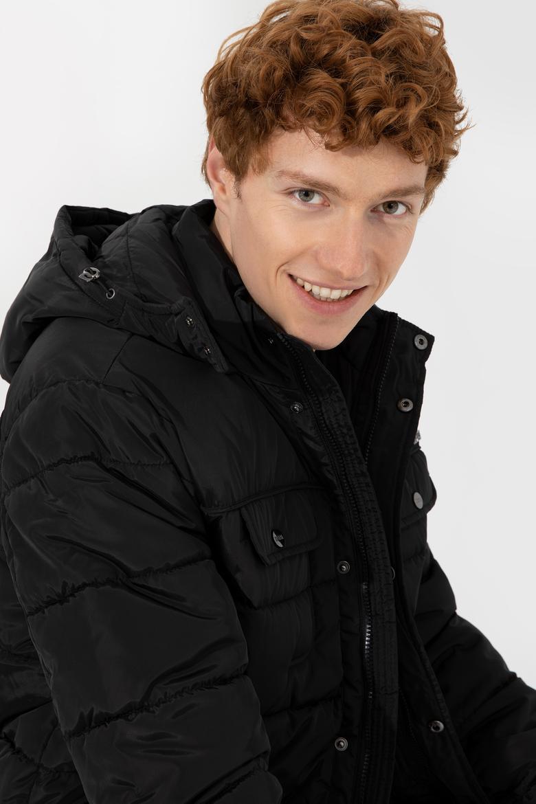 Erkek Siyah Mont - 50255690018