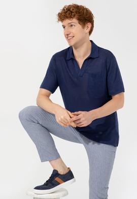 Erkek Lacivert Polo Yaka Tişört - 50250302009