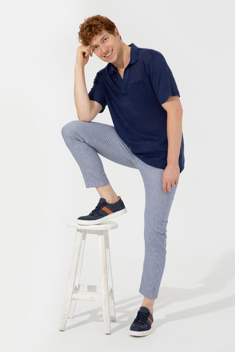 Erkek Lacivert Polo Yaka Tişört - 50250302009