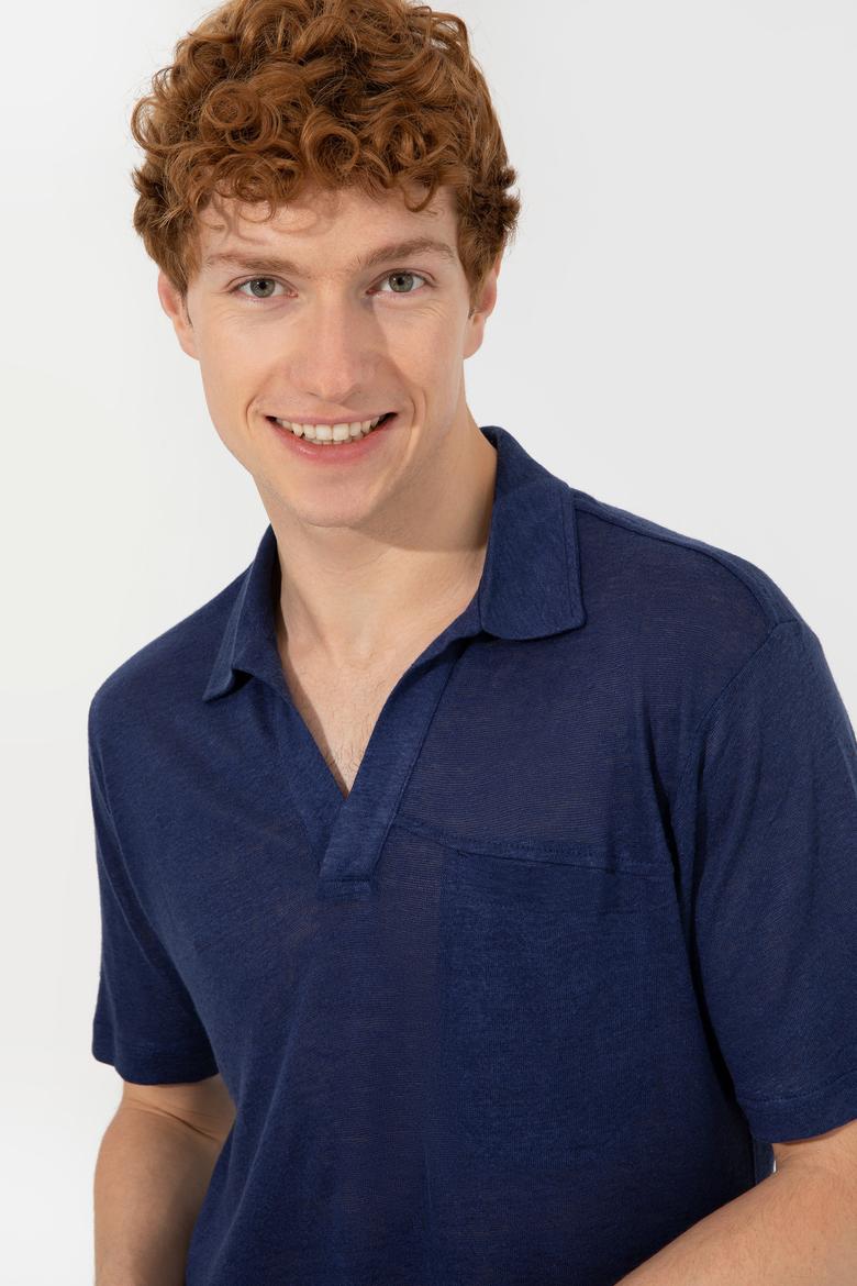 Erkek Lacivert Polo Yaka Tişört - 50250302009