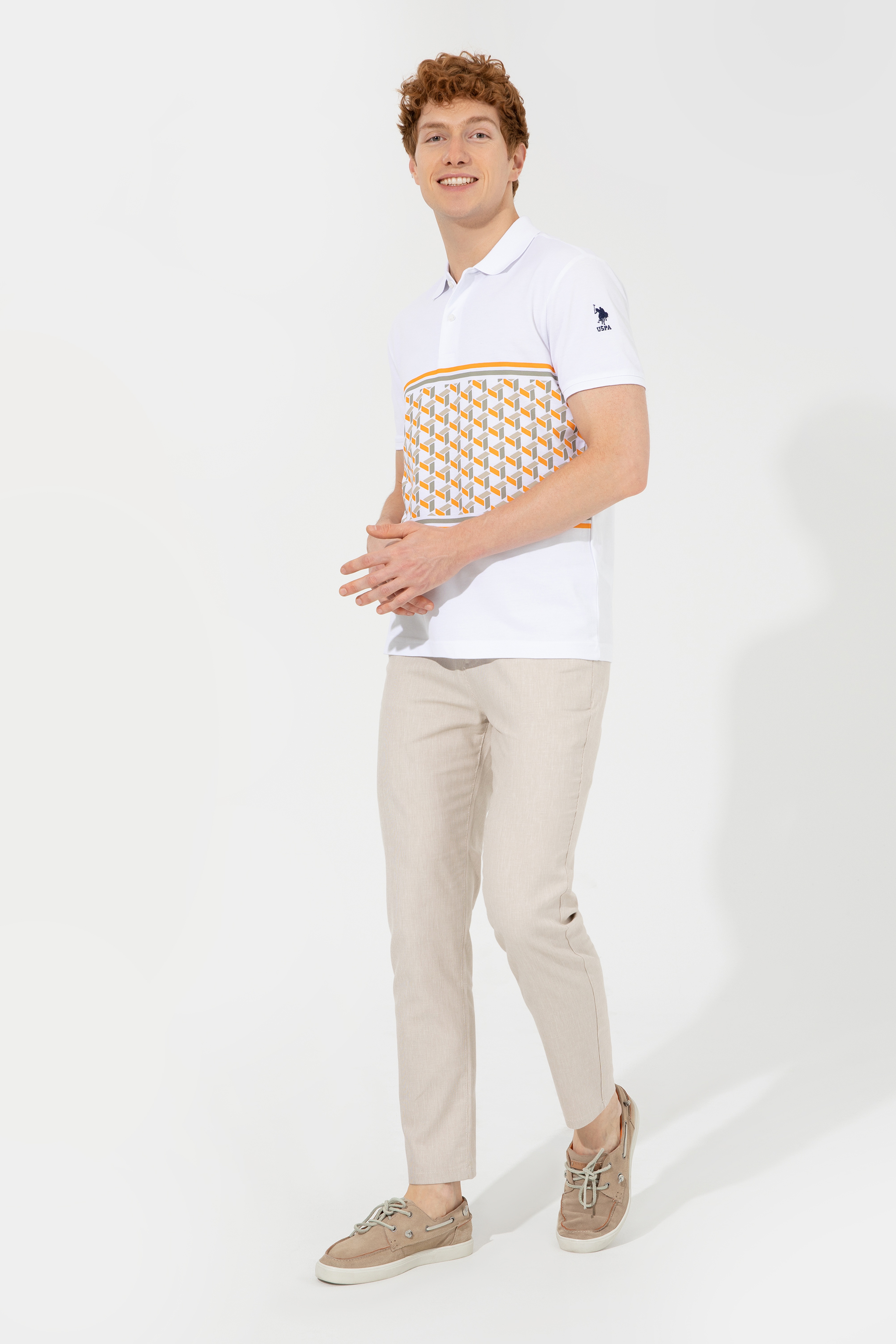 Erkek Carrot Fit Kum Chinos - Image 3