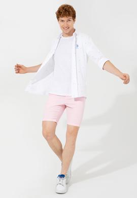 Erkek Pudra Dokuma Şort - 50246116022