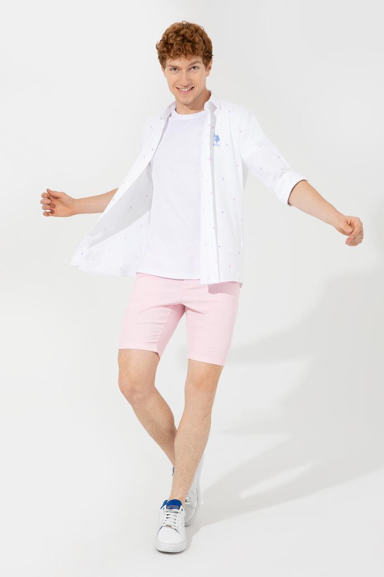 Erkek Pudra Dokuma Şort - 50246116022