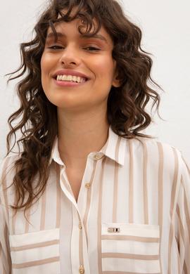 Kadın Beyaz Gömlek Uzunkol - 50218811005