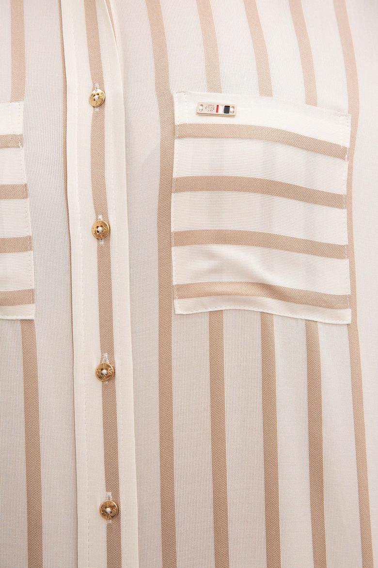 Kadın Beyaz Gömlek Uzunkol - 50218811005