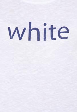 Kadın Beyaz Bisiklet Yaka T-Shirt - 50248142012