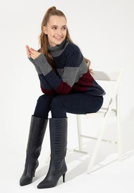 Kadın Vişne Kazak - 50255638014