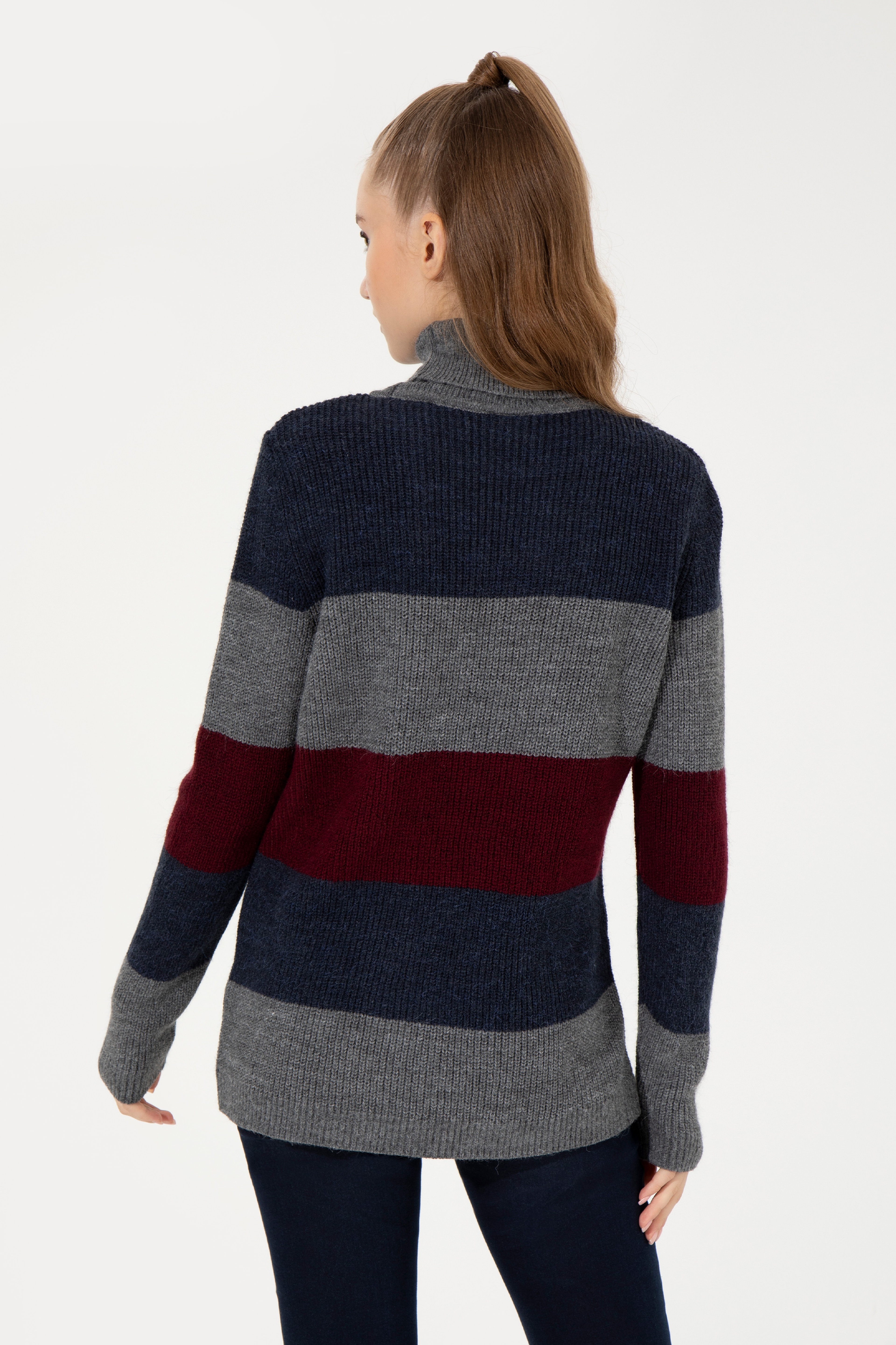 Kadın Vişne Kazak - Image 5