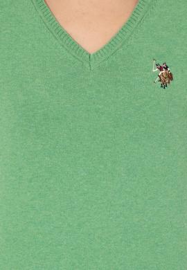 Kadın Mint Melanj Basic Kazak - 50255648053