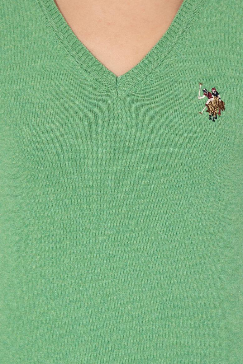 Kadın Mint Melanj Basic Kazak - 50255648053