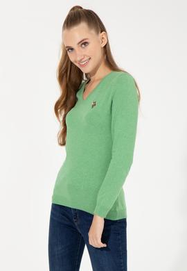 Kadın Mint Melanj Basic Kazak - 50255648053