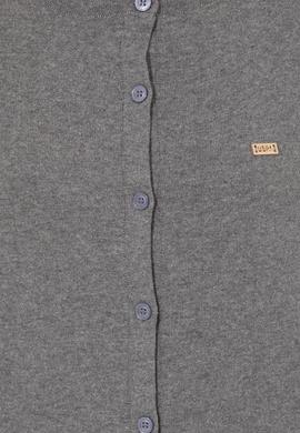 Kadın Gri Melanj Basic Triko Hırka - 50251904050