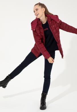 Kadın Kırmızı Mont - 50255903011