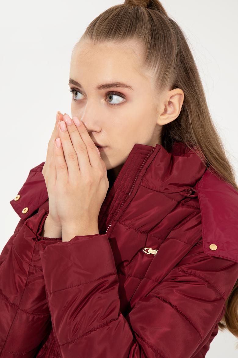 Kadın Kırmızı Mont - 50255903011