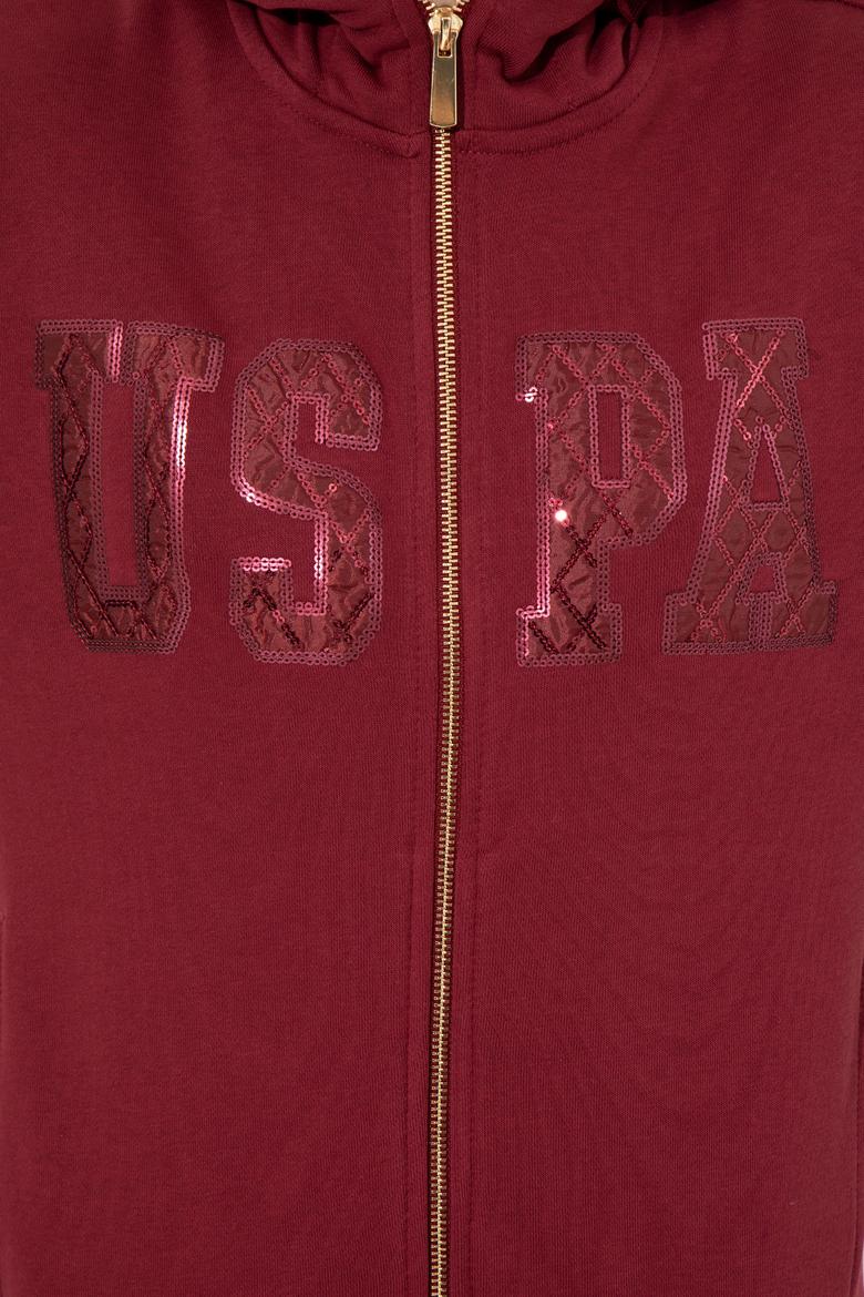 Kadın Vişne Basic Sweatshirt - 50256258037