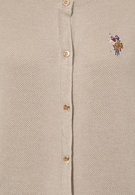 Kadın Taş Melanj Basic Triko Hırka - 50253697036