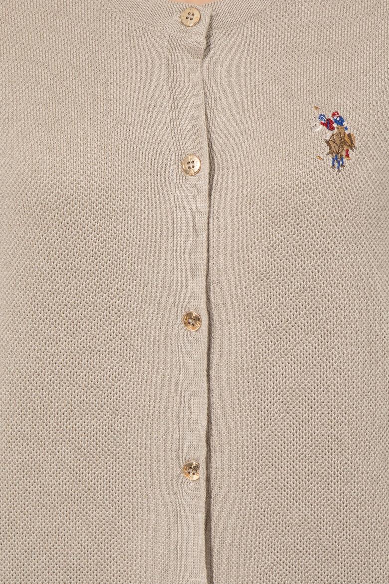 Kadın Taş Melanj Basic Triko Hırka - 50253697036