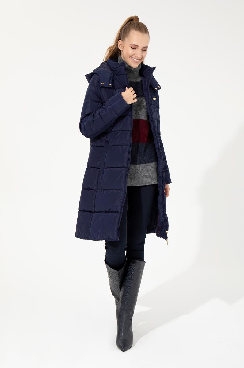 Kadın Lacivert Kaban