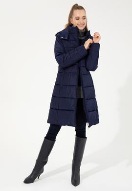 Kadın Lacivert Kaban - 50255857002