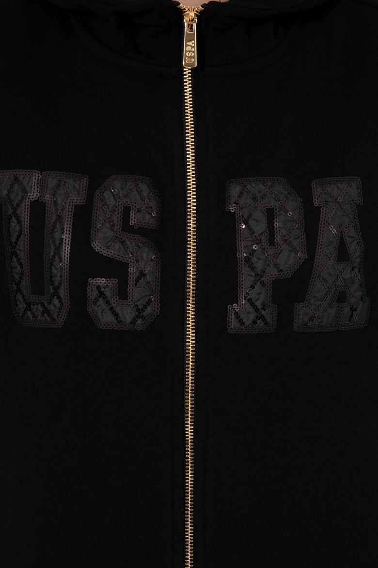 Kadın Siyah Basic Sweatshirt - 50256258013