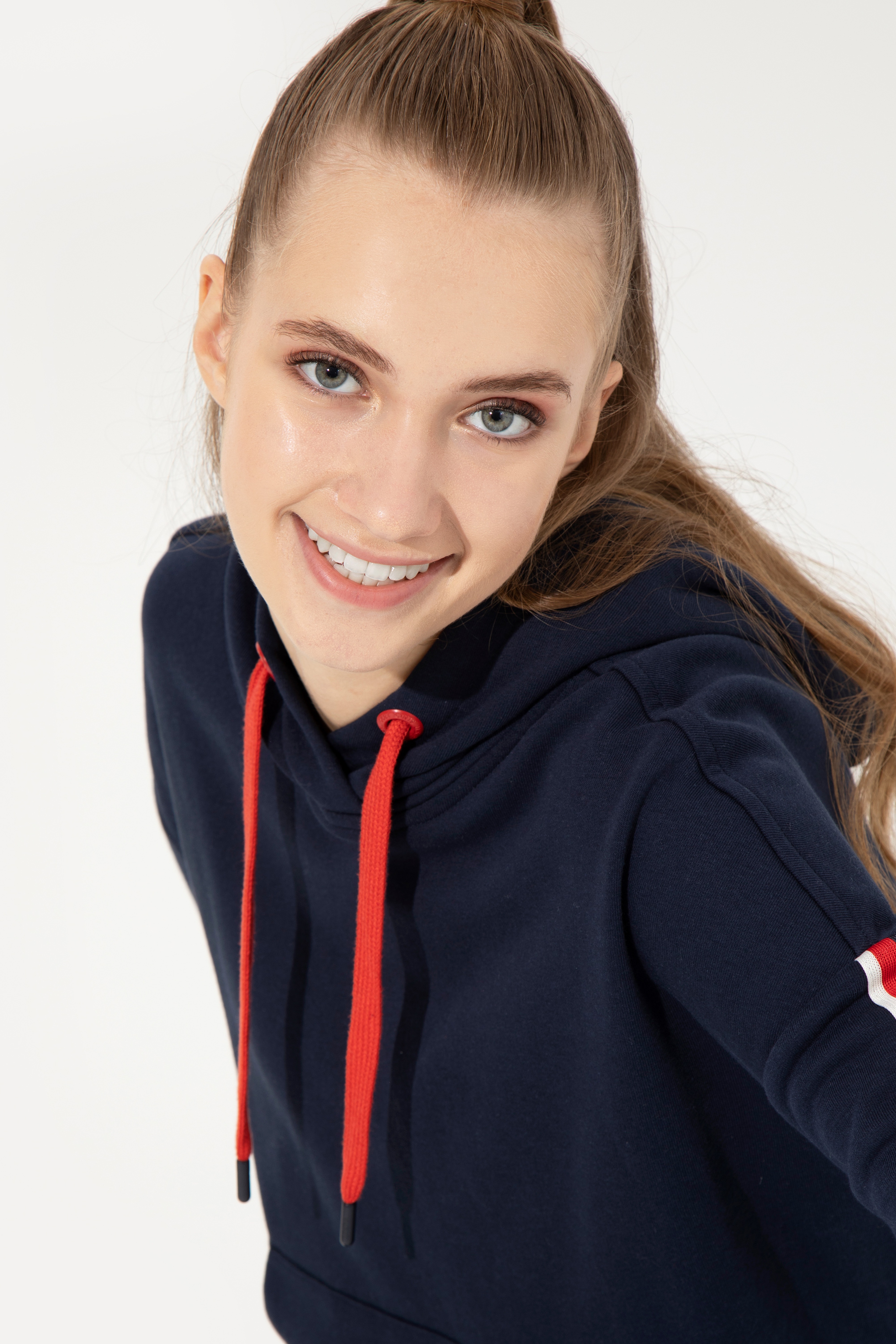 Kadın Lacivert Sweatshirt - Image 4
