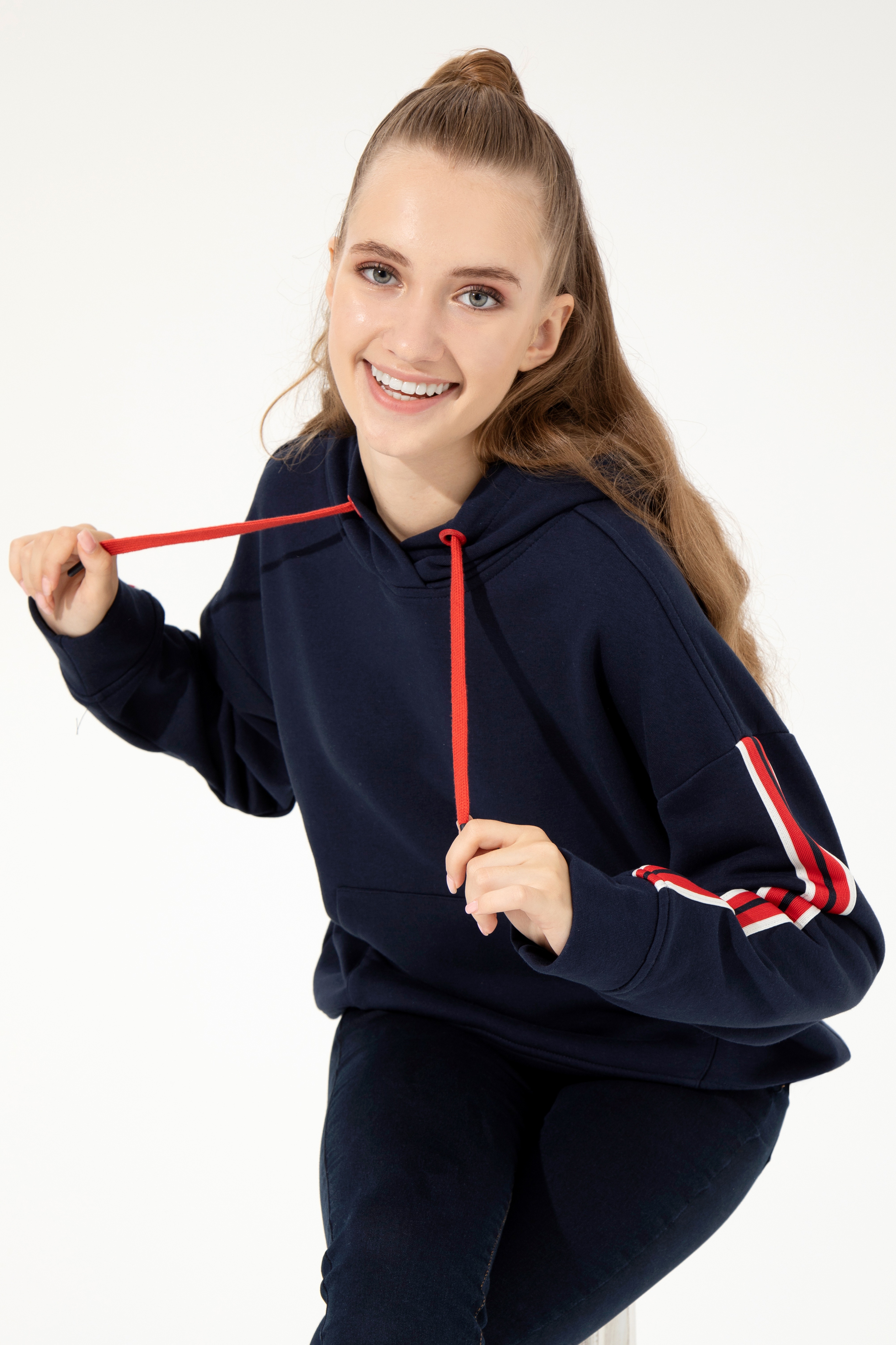 Kadın Lacivert Sweatshirt