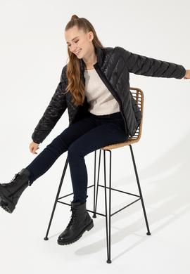 Kadın Siyah Mont - 50253400033