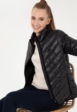 Kadın Siyah Mont - 50253400033