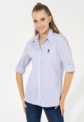 Kadın Koyu Mavi Uzun Kollu Gömlek - 50251858010