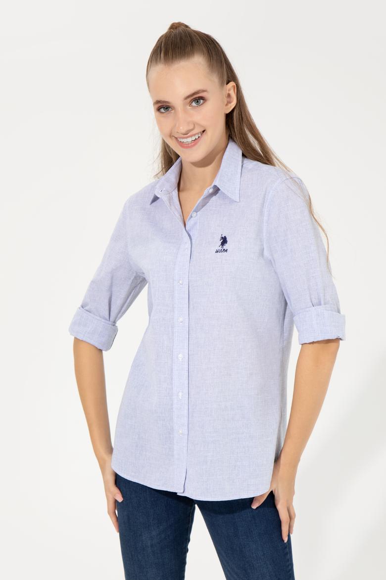 Kadın Koyu Mavi Uzun Kollu Gömlek - 50251858010