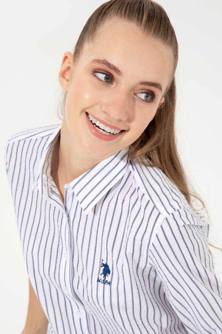 Kadın Beyaz Uzun Kollu Gömlek - 50246676038