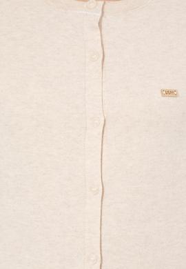 Kadın Krem Melanj Basic Triko Hırka - 50251904024