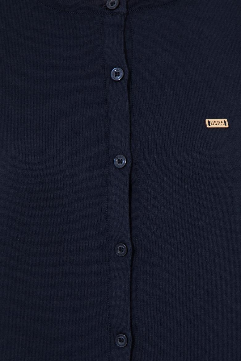 Kadın Lacivert Basic Triko Hırka - 50251904015