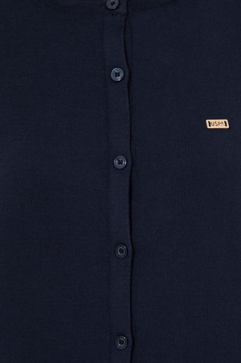 Kadın Lacivert Basic Triko Hırka