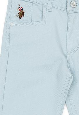 Erkek Çocuk Açık İndigo Kanvas Pantolon - 50249294061