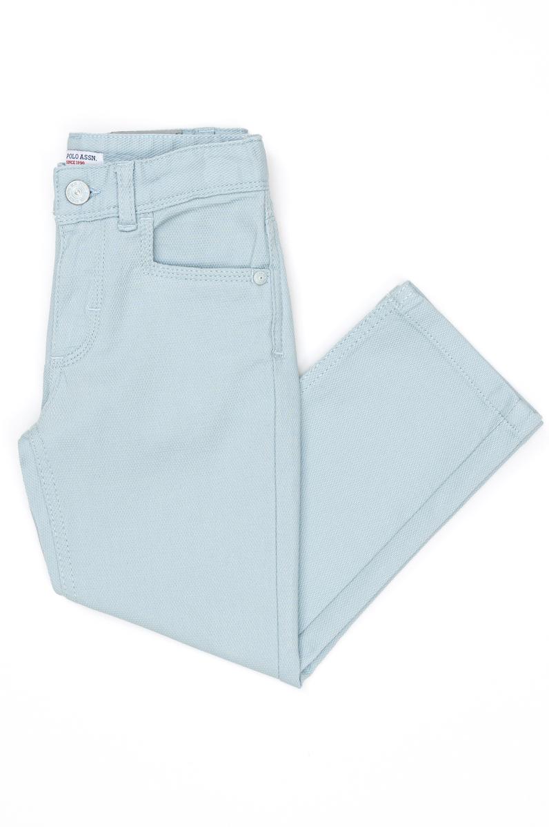 Erkek Çocuk Açık İndigo Kanvas Pantolon