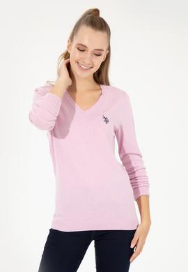 Kadın Manolya Triko Kazak Basic - 50251903095