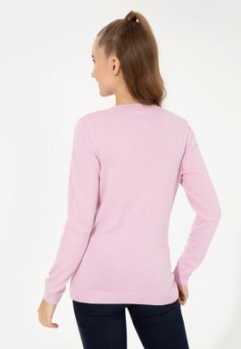 Kadın Manolya Triko Kazak Basic - 50251903095