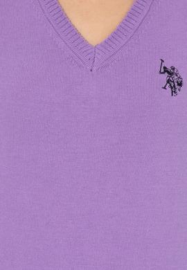 Kadın Lila Triko Kazak Basic - 50251903111