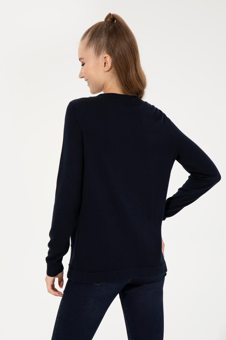 Kadın Lacivert Kazak - 50255657030