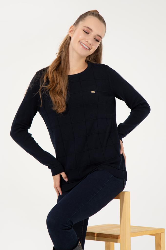 Kadın Lacivert Kazak