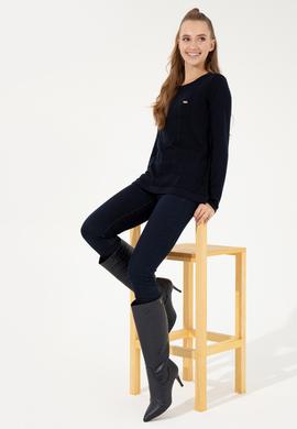 Kadın Lacivert Kazak - 50255657030