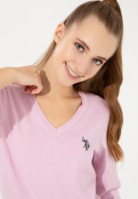 Kadın Manolya Triko Kazak Basic - 50251903095