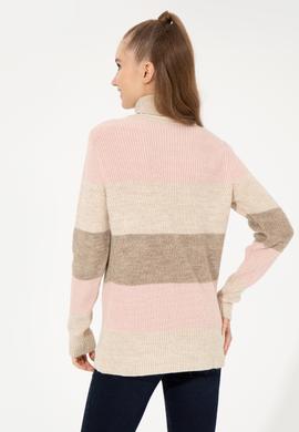 Kadın Krem Melanj Kazak - 50255638004