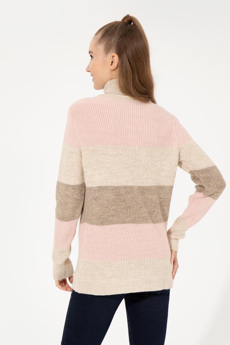 Kadın Krem Melanj Kazak - 50255638004