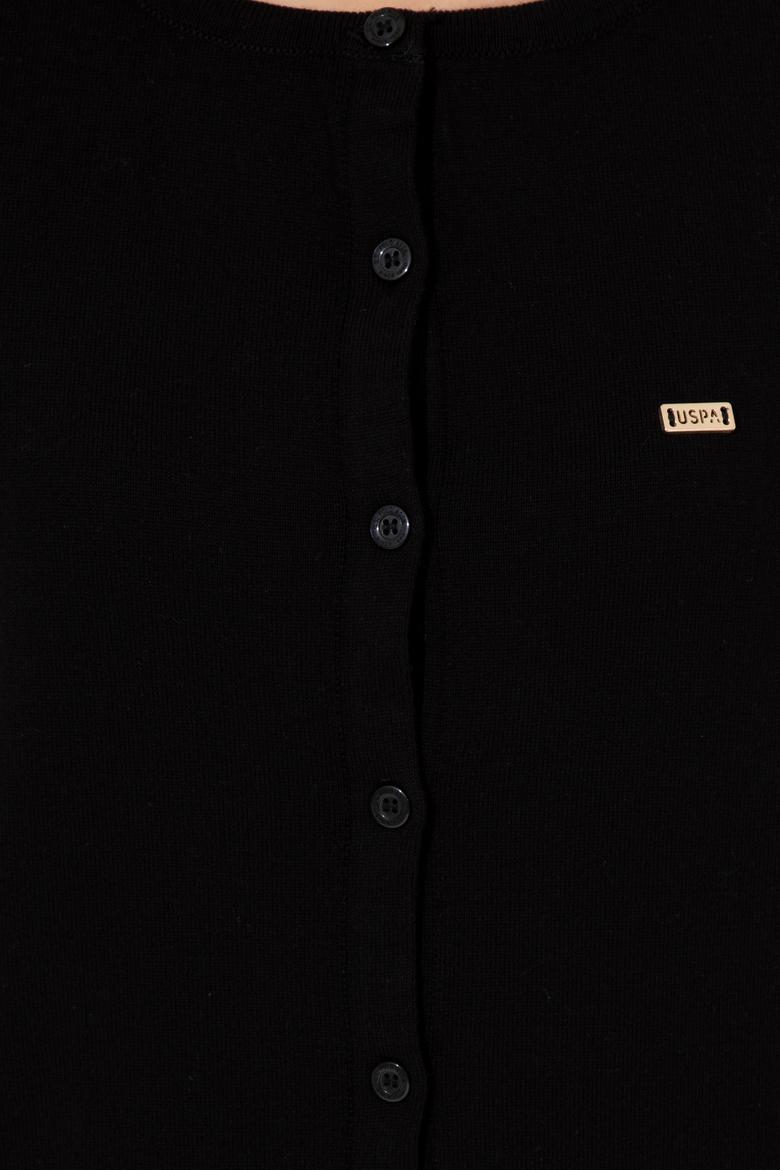 Kadın Siyah Basic Triko Hırka - 50251904007