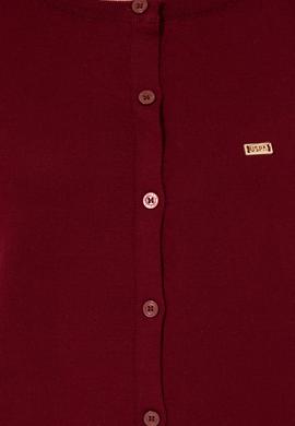 Kadın Bordo Basic Triko Hırka - 50251904060