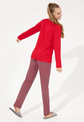 Kadın Kırmızı Pijama Takımı - 50264797004