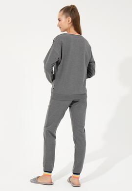 Kadın Antrasit Melanj Pijama Takımı - 50264792003